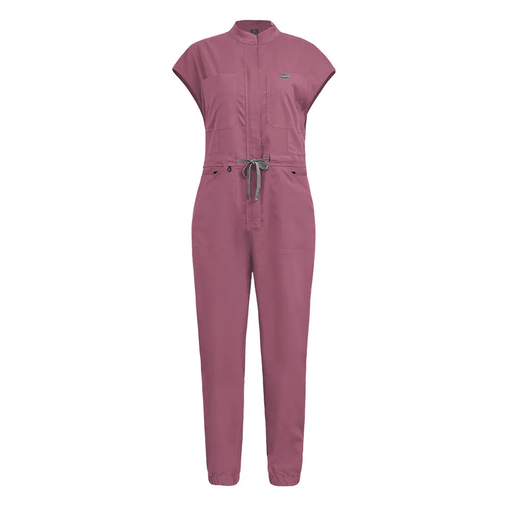 Wholesale Medical Apparel Scrub Uniform Women Short Sleeved Scrubs Jumpsuit Medical Hospital Clothing Scrub Uniforms with Pocket
