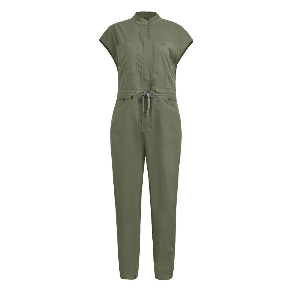 Wholesale Medical Apparel Scrub Uniform Women Short Sleeved Scrubs Jumpsuit Medical Hospital Clothing Scrub Uniforms with Pocket